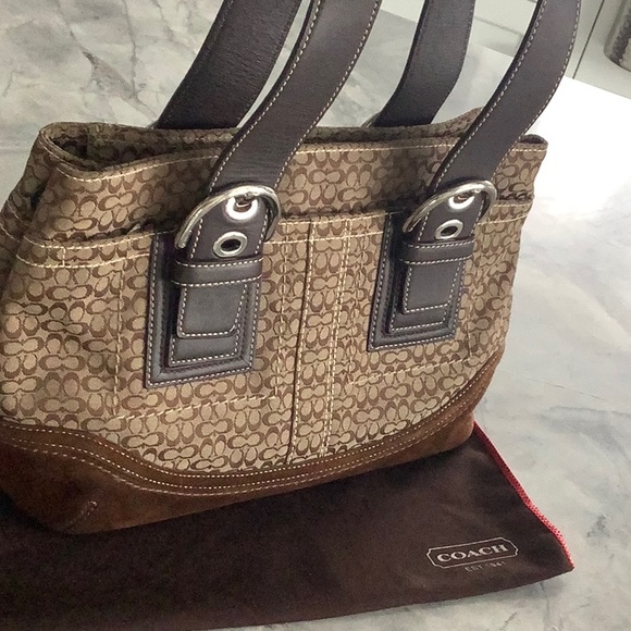 Authentic Coach Signature Chocolate brown bag - Picture 2 of 12